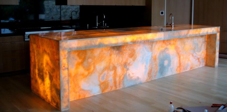 Hinterleuchteter Onyx · onyx-countertop 5 · Fotoarchiv Itamar.us