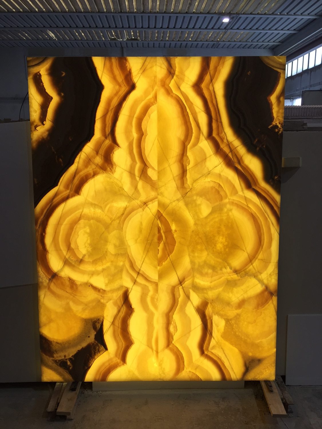 Backlit onyx and marble on glass · View 5